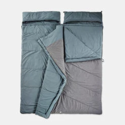 Quechua CAMPING SLEEPING BAG - ARPENAZ 0° COTTON DOUBLE -Camp Haven Sales k1b90e7e14b1debc501c7249be82a5257
