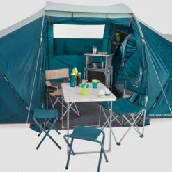 Quechua 4 Man Tent With Poles - Arpenaz 4.2 -Camp Haven Sales k356c2cb29336b4fd48408590424aafcf