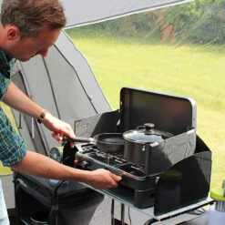 Twin Burner Gas Stove & Grill -Camp Haven Sales k37f16a71d8b358cebe612ce5dcfbe5ff