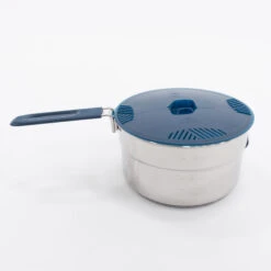 Quechua Hiker's Camping Stainless Steel Cooking Set MH100 4 Person (2.6 L) -Camp Haven Sales k3a39dcd761542c4223e7883fd34a5b32