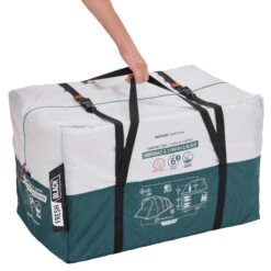 Quechua 6 Man Blackout Tent With Poles - Arpenaz 6.3 F&B -Camp Haven Sales k790337a0ad0f01a76fcfdd85adcd1fbd