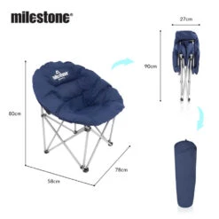 Milestone Navy Blue Deluxe Moon Chair -Camp Haven Sales k7f55671e6b6bc9ffd6ff0dca6363ef3c