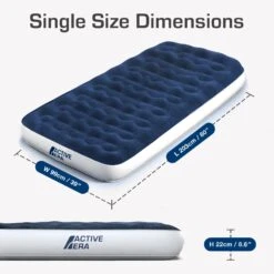 Single Camping Air Bed – Navy/White -Camp Haven Sales k8d17aa9b995bb950741a64fa6271a0fa