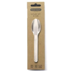 Black+Blum Stainless Steel Cutlery Set With Case Grey -Camp Haven Sales k8d9e7272ef1db3adf45a3320ebadbe12