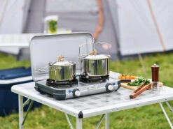 Campingaz 2-BURNER CAMP & GRILL STOVE -Camp Haven Sales k8f24fb49b7a94f9bed1b63db76832075