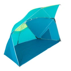 3-person Sun Shelter Beach Parasol UPF50+ Iwiko 180 - Blue Yellow -Camp Haven Sales k921bed785d21bc22108d66ea72fb6254