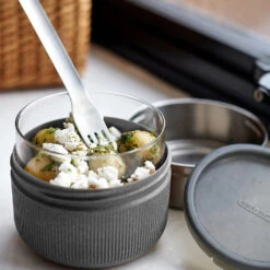 Black+Blum Glass Lunch Bowl 600ml Slate -Camp Haven Sales k97bd7e78ea7662b94ee8e79e52c213a1