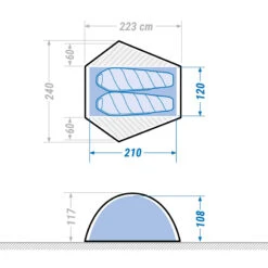 2 Man Trekking Dome Tent - MT500 -Camp Haven Sales kc848671a3a5ea01d2201e540edd0ea41 1