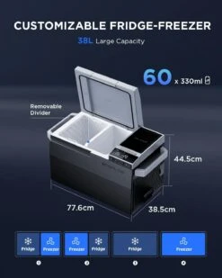 EcoFlow Glacier Portable Fridge Freezer Ice Maker + Battery Bundle -Camp Haven Sales kd7ebbb8fc242268ec1aa8dc382745342