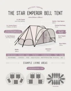 Star Emperor Bell Tent -Camp Haven Sales kd7fead289650f6d0e4ac370cd50bb2d5