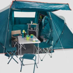 Quechua 4 Man Tent With Poles - Arpenaz 4.2 -Camp Haven Sales kdb48bdb6110cbc1d762bf98d5c911579