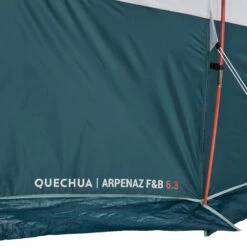 Quechua 6 Man Blackout Tent With Poles - Arpenaz 6.3 F&B -Camp Haven Sales ke4cc94bb9f26674bedf8133a1a4ba587