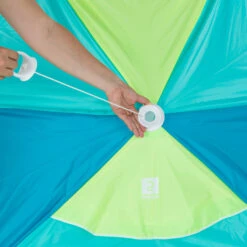 3-person Sun Shelter Beach Parasol UPF50+ Iwiko 180 - Blue Yellow -Camp Haven Sales kf3b46ae99fd9026b2ba7d07ec8af48c5
